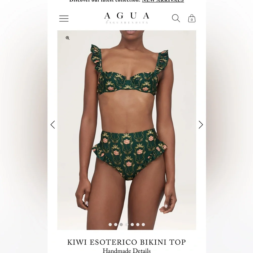 Agua by Agua Bendita Green Floral Swim Set - Picture 2 of 9